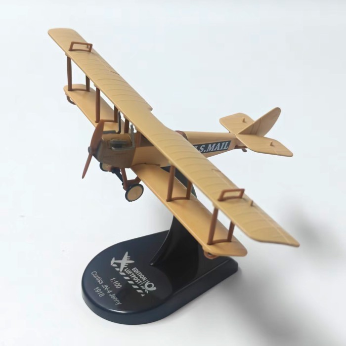 1: 100 Edition Curtis JN-4 JN-4 JN-4 JN-4 Il โจมตีเครื่องบินเครื่องบินรุ่นจําลองเครื่องประดับ