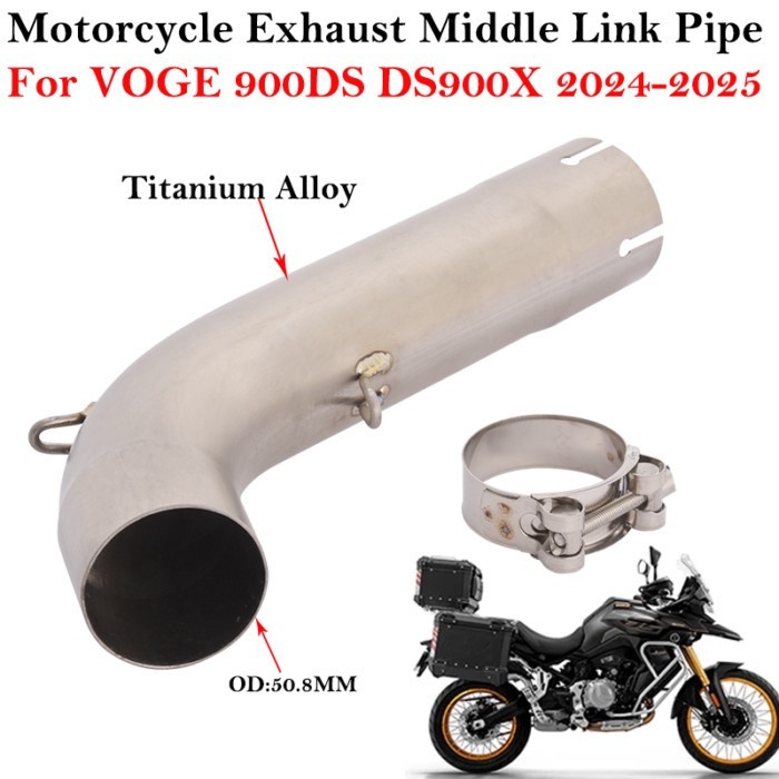 Slip On For VOGE 900DS 900 DS DS900X DS900 X 2024 2025 Motorcycle Exhaust Escape Titanium Alloy 51M