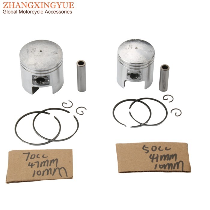 41mm 47mm Piston Kit For Suzuki Address 50 AJ AP Estilete Katana Sepia ZZ 50cc AC 2T Scooter Engine