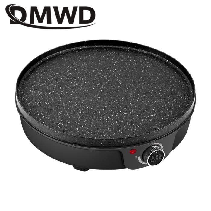 DMWD Electric Crepe Maker Pancake Cooker Steak Barbecue Grilling Stove Omelette Eggs Roll Frying Pa
