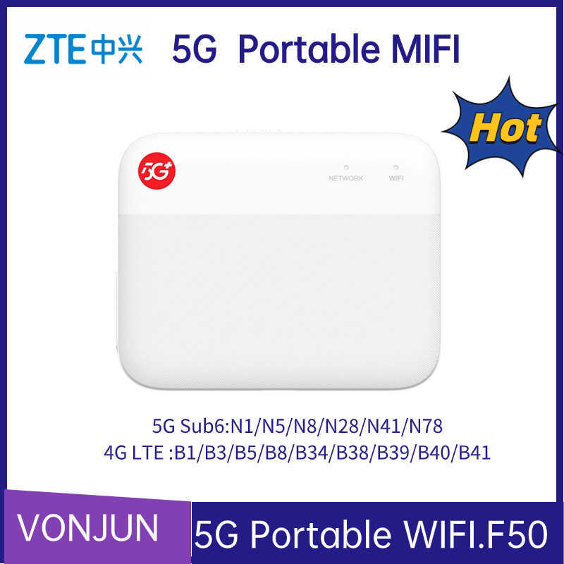 F50 5G Pocket Router SA/NSA 5G Router เหมาะสําหรับ ZTE ZTE แบบพกพา WIFI