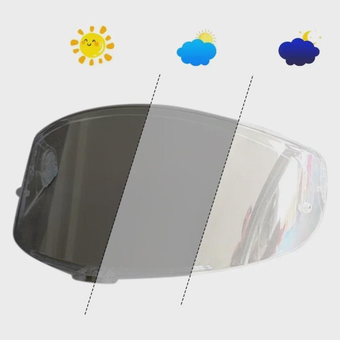 Helmet Photochromic Visor Lens Sunshield For AGV K6 K6S