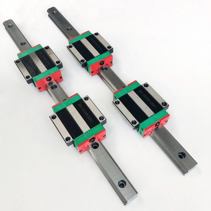 2pcs HGR15 Square Linear Guide Rail + 4pcs Block Carriages HGH15CA/ HGW15CC for CNC Router Engravin