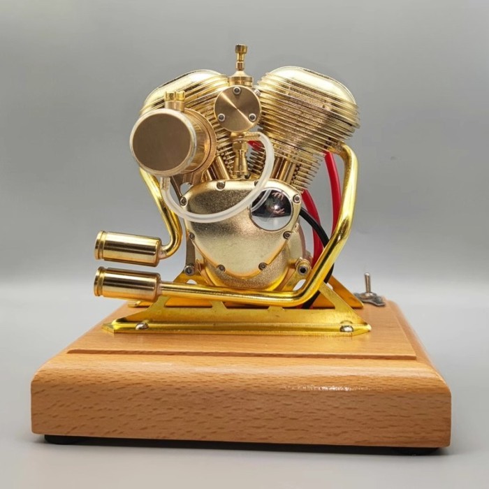 4.3CCR28V2 Twin Cylinder Engine Model Gasoline Engine 1/4-32 Thread ME8 Spark Plug Engine