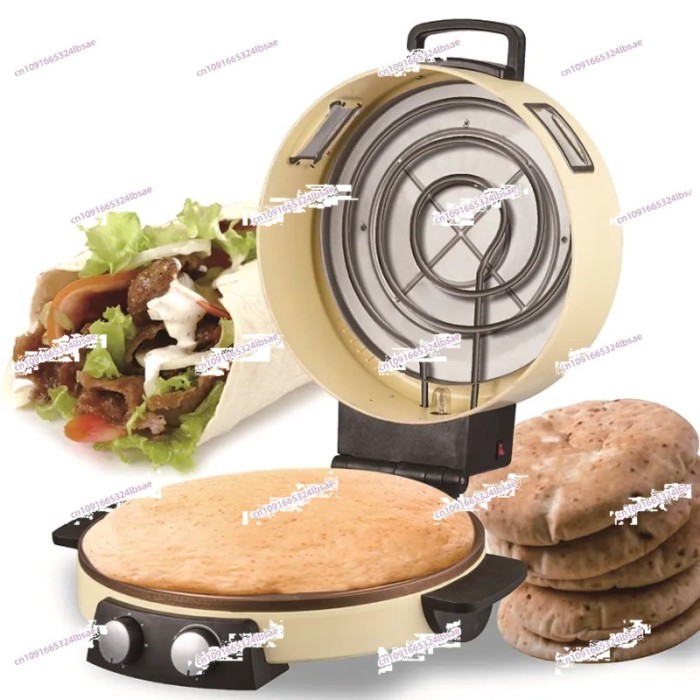 12 Inch Temperature Control Cooker Pizza Electric Home Arabic Bread Maker Bread Machine Automatic