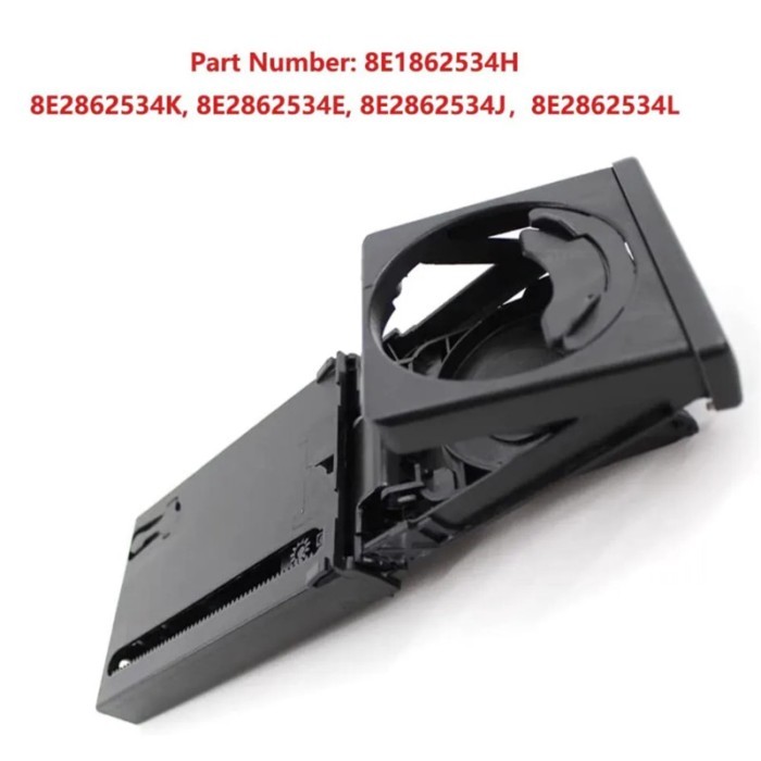 1x New Balck 4-Door Front Car Cup Holder 8E1862534J Fit For Audi A4 B6 2002-2005 Auto Parts