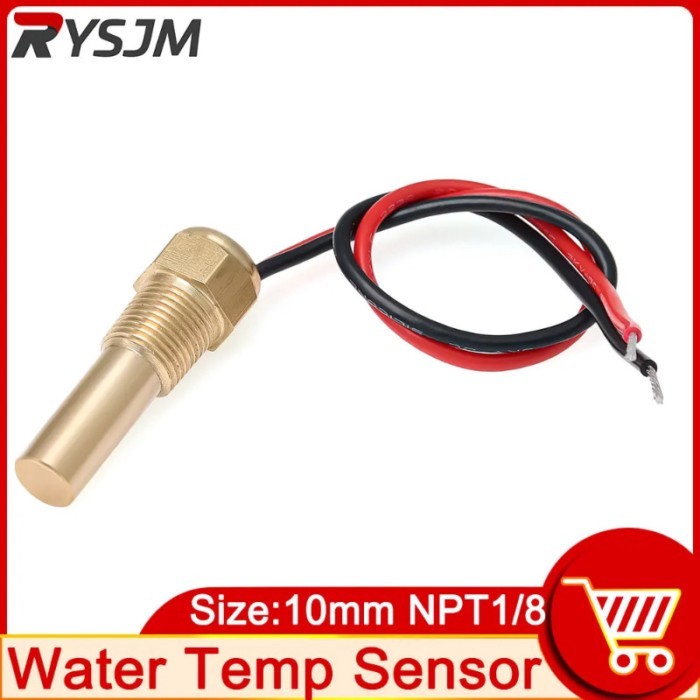 HD 1pc 1/8 NPT Oil Temp Sensor 10MM Water Temperature Sensor Water Temp Sensor Gauge Sensor for 12V