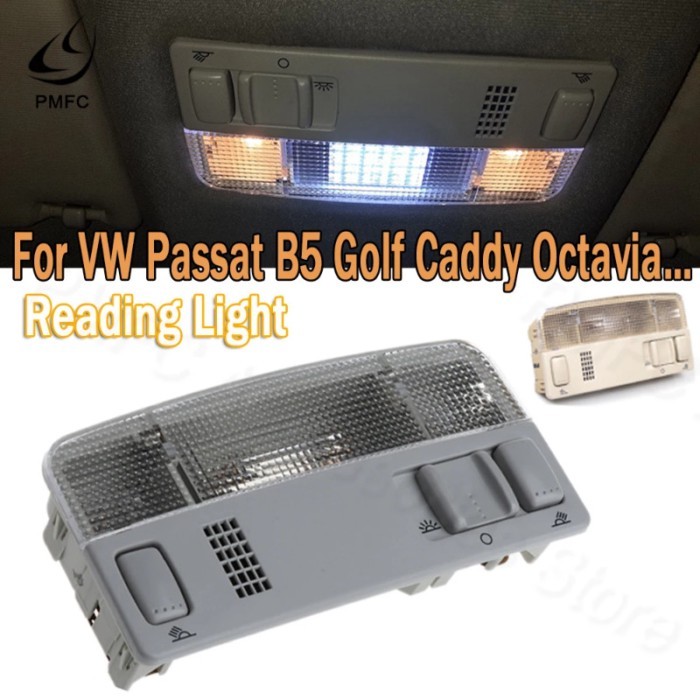 PMFC Car Reading Interior Light For VW Passat B5 Golf 4 Bora Polo Caddy Touran Octavia Fabia 4300K
