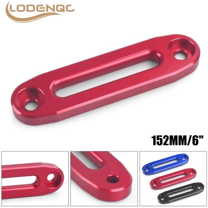 6152mm Aluminum Hawse Fairlead 4500lbs Winch Fairlead for Synthetic Rope Fairlead 4WD 4X4 Recovery