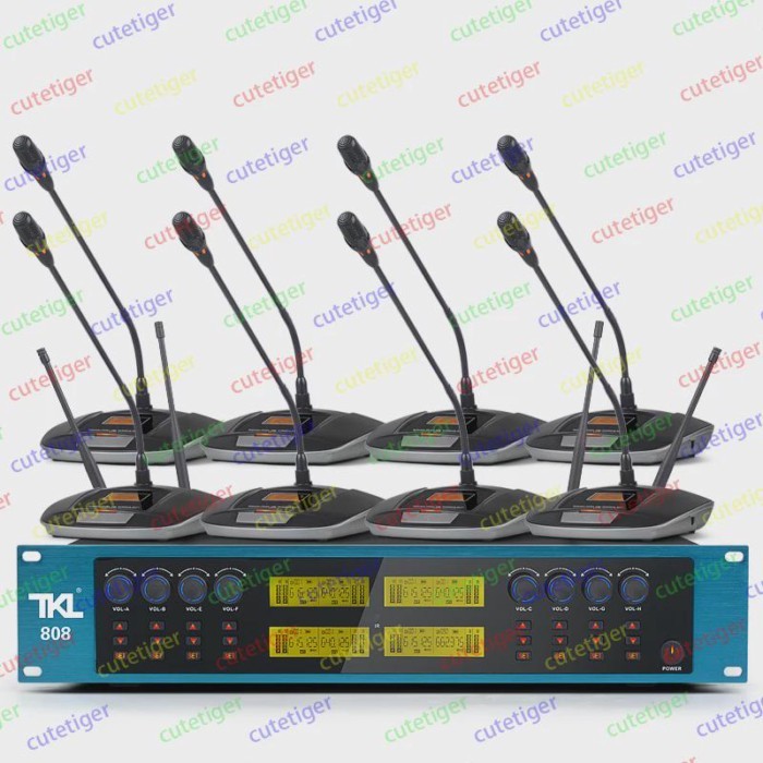 One To Eight Wireless Microphones, Special Microphones for Conferences, One To Four Infrared FM U-s