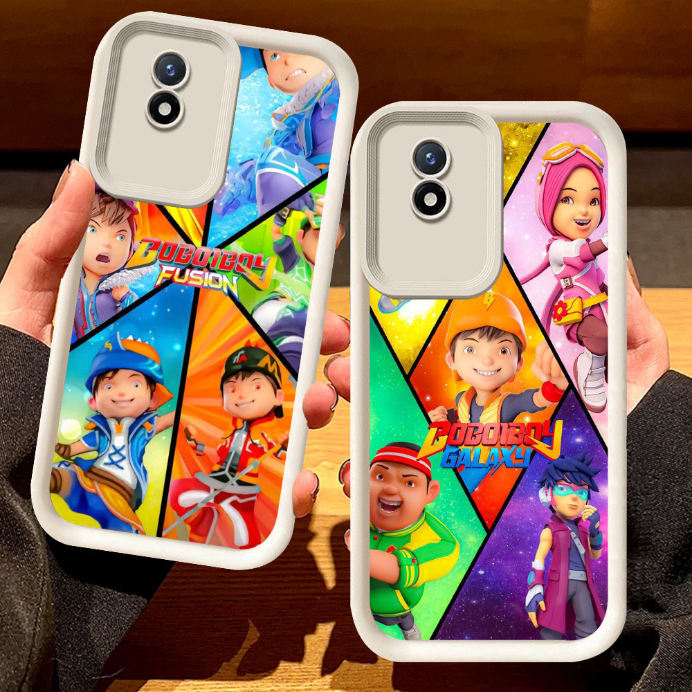 G-59 BoBoiBoy Casing สําหรับ VIVO V30 Y02 Y02a V30E Y02t Pro 5G สีดําและสีขาว