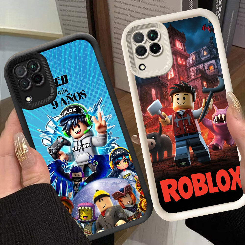 G-46 Roblox Casing สําหรับ Samsung Galaxy A12 A22 5G สีดําและสีขาว