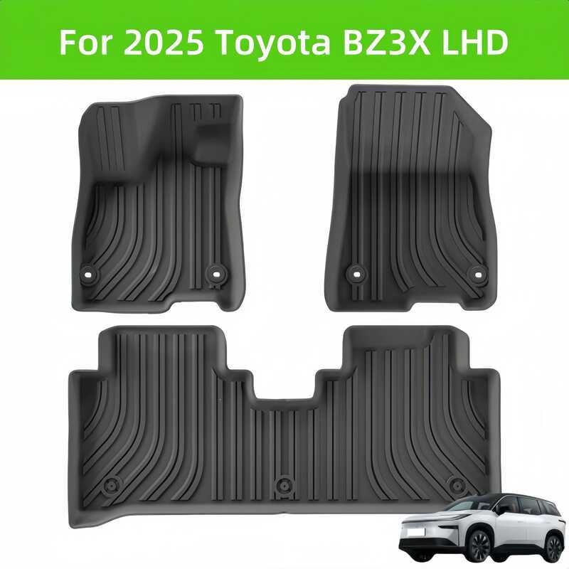 สําหรับ 2025 BZ3X LHD 3D พรม TPE รถ/ด้านหลัง Trunk Mat