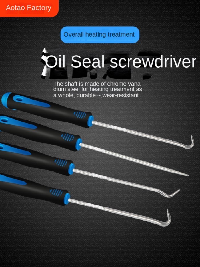 4PCS Oil Seal Driver Hook Replacement Oil Seal Disassembly Tool