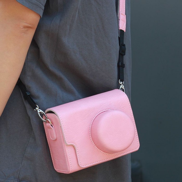 เหมาะสําหรับ Sony ZVE10 Mirrorless Fuji XM5 กระเป๋ากล้อง Canon G1X G15 Nikon P7800 7700 ซองหนัง