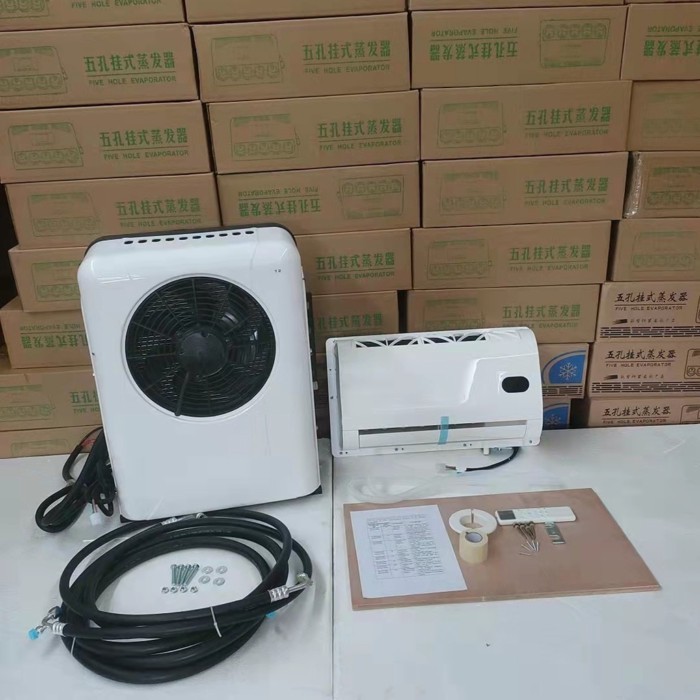 12v/24v small cab air cooling battery driven dc air conditioning systems 12 volt/24 volt parking ai