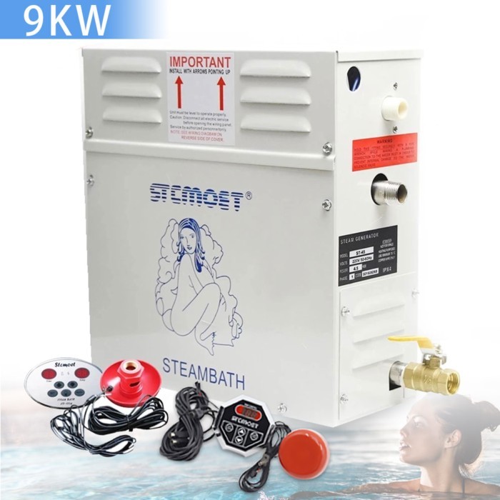 9KW Steam Generator for Shower 220V/380V Home Steam Machine Sauna Equipment Sauna Bath SPA Steam Sh