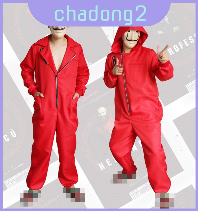 Dali Salvador Money Heist อเนกประสงค์ จั๊มสูทสวมใส่สบาย