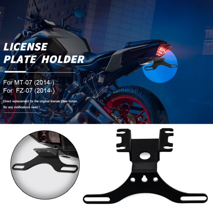 Motorcycle License Plate Holder For Yamaha MT-07 MT FZ 07 FZ-07 MT07 FZ07 2014- 2021 2018 Fender El