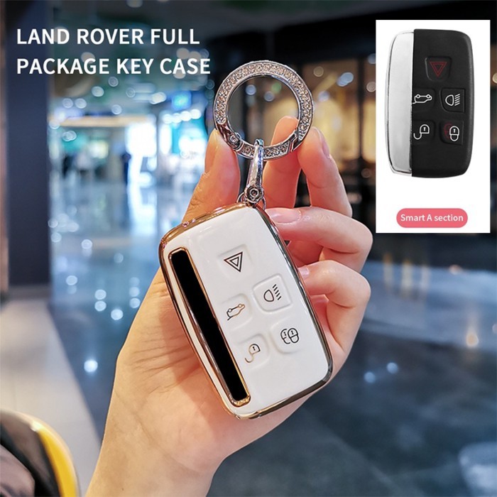 TPU Car Key Case Cover for Land Rover SPORT Freelander 2 DISCOVERY 4 Evoque Jaguar XE XJ XJL XF Key