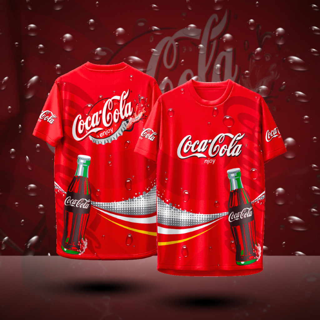 เสื้อคอกลม ลาย Coca-Cola
