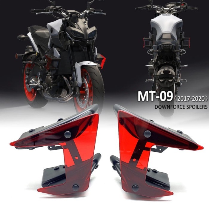 For Yamaha MT-09 MT09 MT 09 SP Motorcycle Parts Side Downforce Naked Spoilers Fixed Winglet Fairing