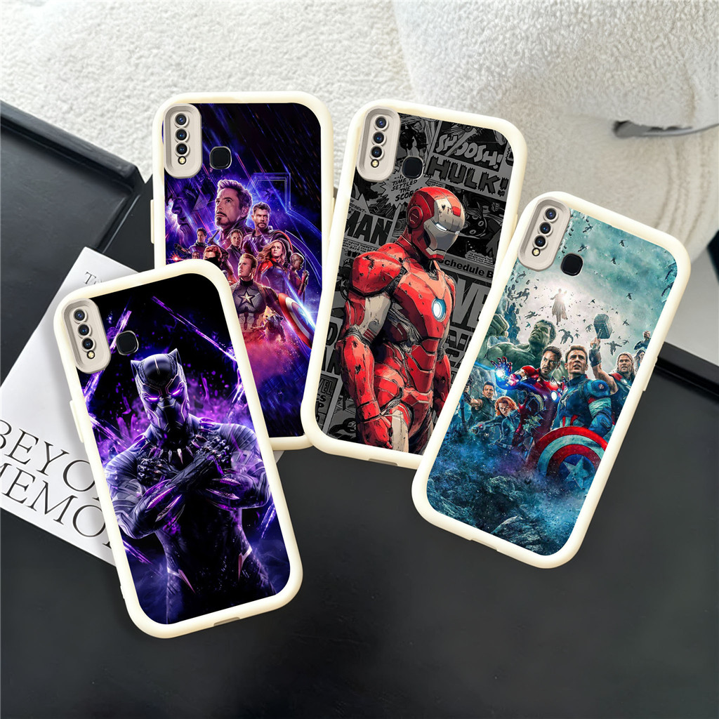 WB16 เคส Avengers สําหรับ Hp ชุบ VIVO Y66 Y93 Y91C Y91 Y81s Y81 Y75 Y53s Y56 Y95 5G วัสดุ TPU