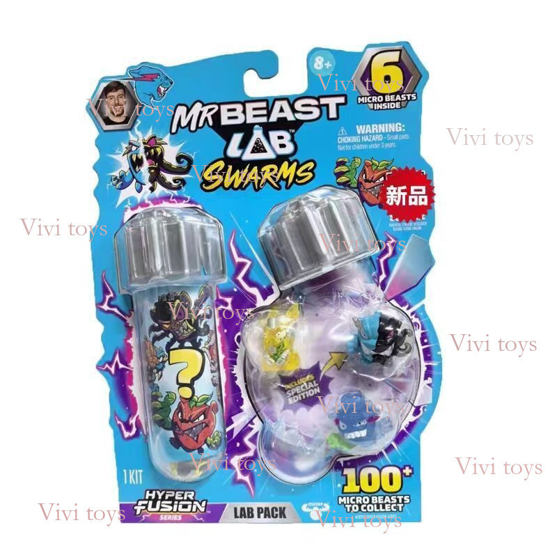 {{ของเล่นโทนี่} MRBEAST LAB Series 3 Mutant Beast 6 ชิ้น Mystery Mini Figure Blind Box ของเล่นสะสม 3