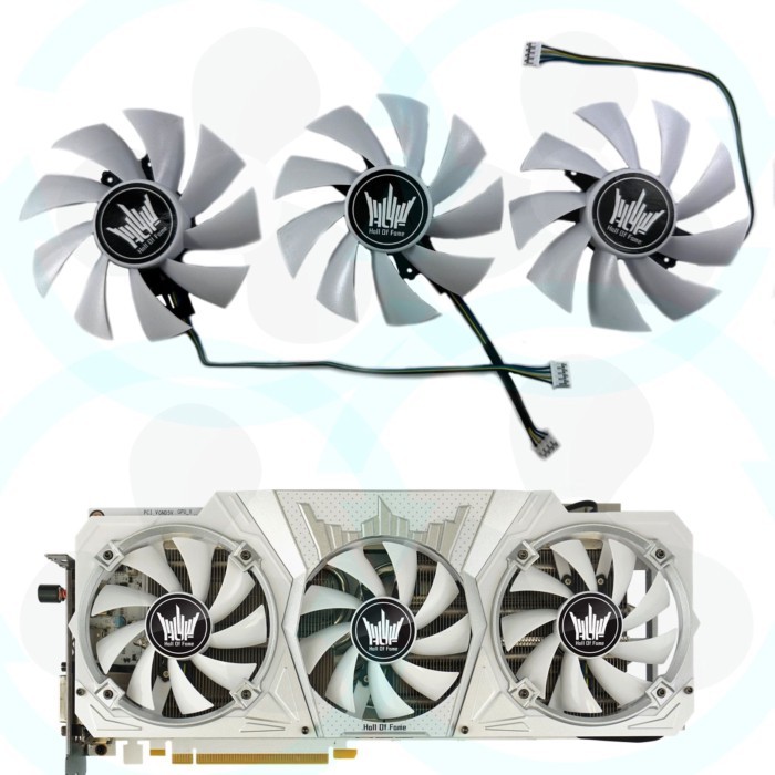 · สต็อกพร้อม| GALAX/GALAX GTX1060 1070 1080 1080ti HOF Hall of Fame พัดลมกราฟิก GA92S2U