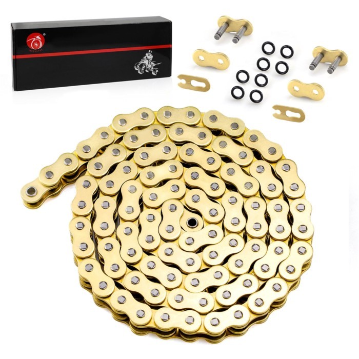 Heavy Duty O-Ring Drive Chain (Gold) for Yamaha Warrior 350 Raptor 350 700 700R YFZ450 YFZ450R XT25