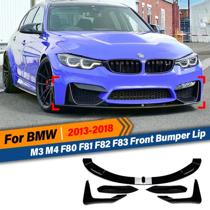 For BMW M3 M4 F80 F81 F82 F83 2013 2014 2015 2016 2017 2018 Front Bumper Lip Splitter Guard Protect