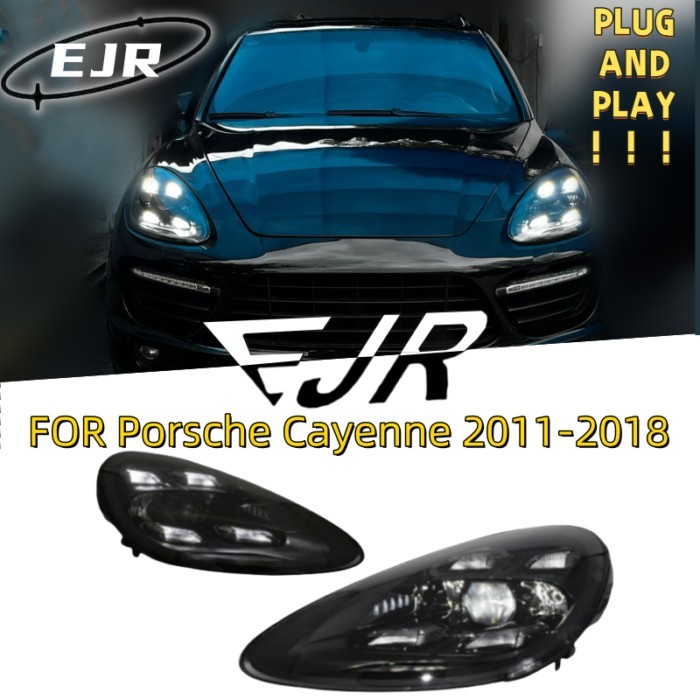 For Porsche Cayenne 2011-2018 Car Headlights 958.1 958.2  high Quality LED upgrade to 9Y0 Plug and