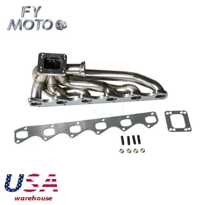Exhaust Header for BMW E30 E34 E28 E24 M30 T3 flange 304 stainless steel