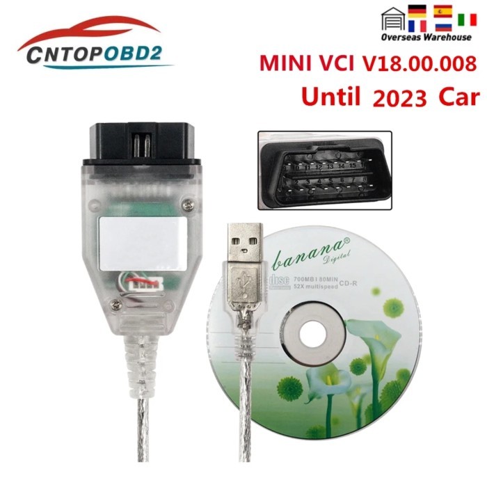 Latest ForToyot Mini VCI Cable V18.00.008 mini vci J2534 V14 OBD2 Car Diagnostic Interface FT232RL