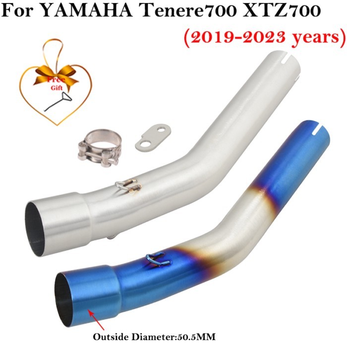 Slip On For YAMAHA Tenere700 Tenere 700 XTZ700 XTZ-700 2019-2023 Motorcycle Exhaust Muffler Escape