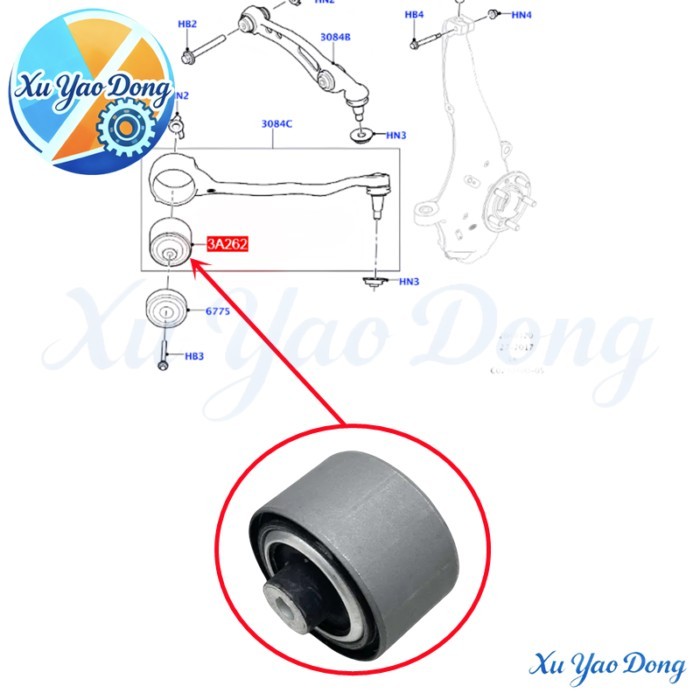 Front Lower Control Arm Bushing LR100072 For Land Rover DEFENDER L663 DISCOVERY 5 L462 RANGE ROVER