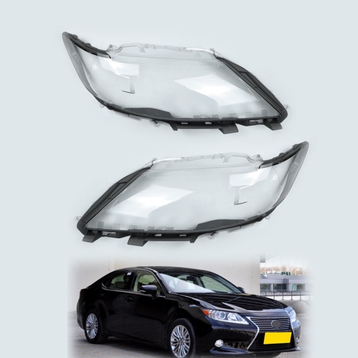 For Lexus ES250 ES300 ES350 2013 2014 Car Headlight Cover Shell Lamp Mask Shade Transparent Lens