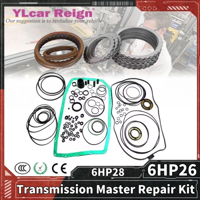 ZF6HP26 ZF6HP28 6HP26 6HP28 Transmission Master Repair Kit Oil Seals Gasket Friction Steel Plates F