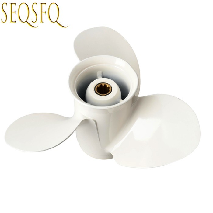 63V-45945--10-EL Propeller 9 1/4x9 Fit Yamaha Outboard Engine 9.9 HP F9.9 15HP F15C F15 F20 Aluminu