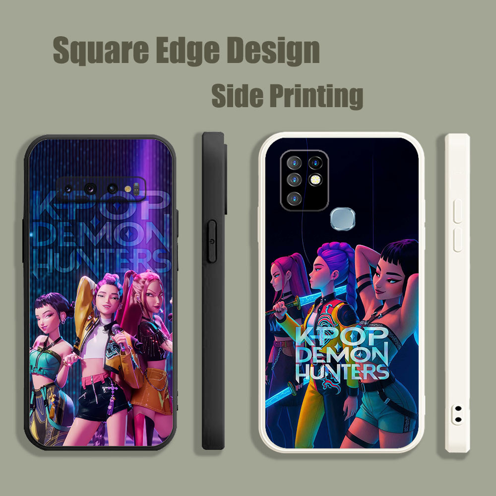 ปลอกสําหรับ OPPO A5 A9 A53 A32 A7X Reno 6Z 5Z 5G Kpop Demon Hunters Cast อะนิเมะ Rumi Zoey UPC03 เคส