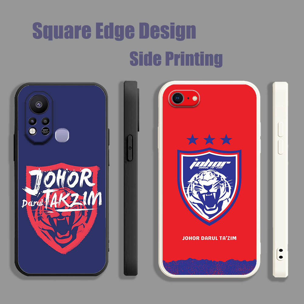 เคสสําหรับ Vivo Y20 Y20s Y20i Y20sG Y12s Y12A Johor jdt โลโก้สีฟ้า DJW08 เคสโทรศัพท์ขอบสี่เหลี่ยม