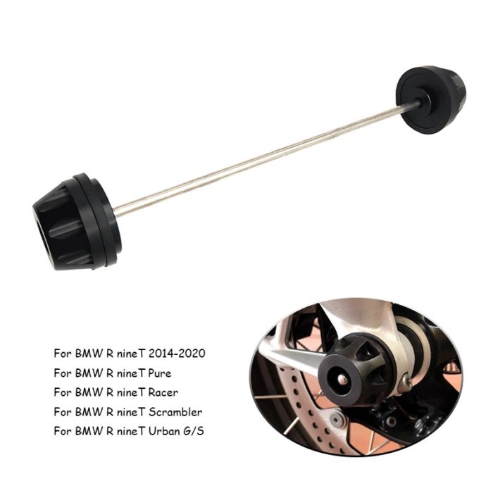 R NINE T Front Axle Fork Wheel Protector Crash Slider For BMW R NINET R 9 T R9T Scrambler T Pure Ra