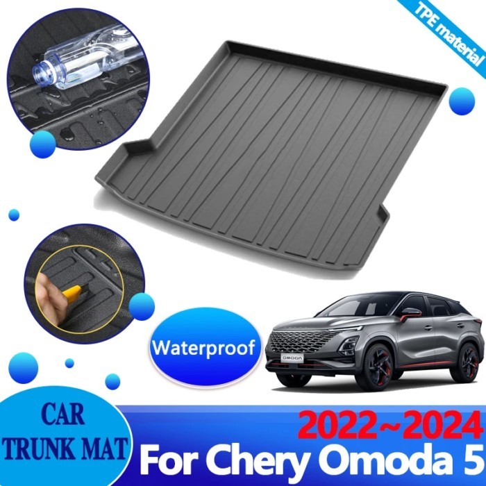 Car Trunk Mats for Chirey Chery Omoda 5 2023 Accessories 2022 2024 Fownix FX Anti-dirty Waterproof