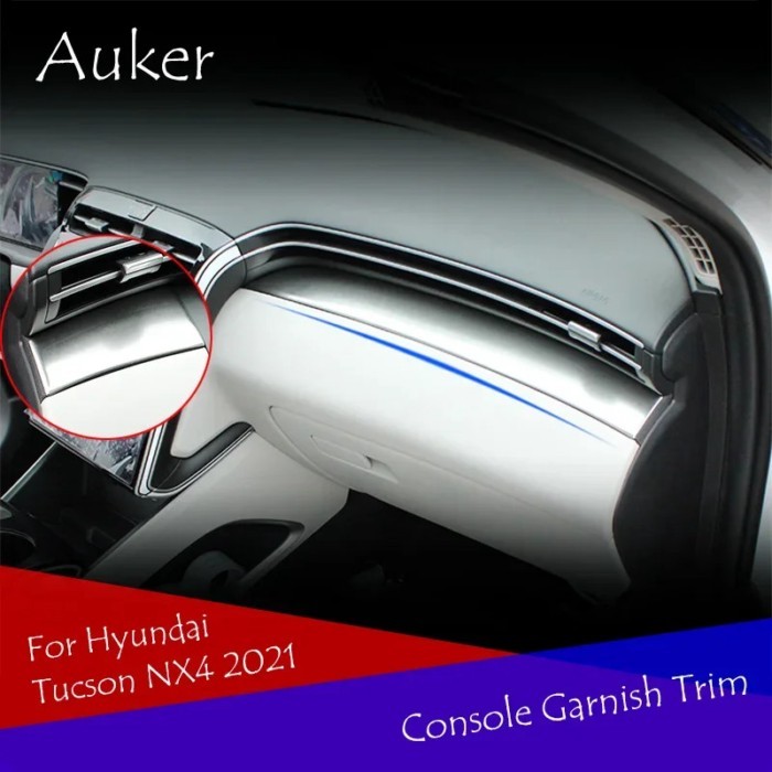 Car Dashboard Center Control Edge Trim Cover Interior Garnish Sticker Strips For Hyundai Tucson NX4