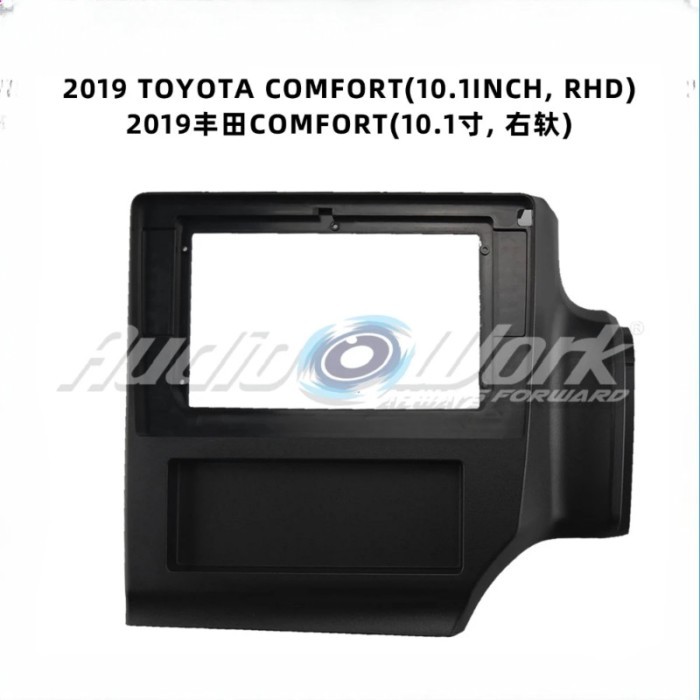 Car accessories 10.1 Inch Fascia For TOYOTA COMFORT Car Radio Stereo GPS Android Player 2Din Head U