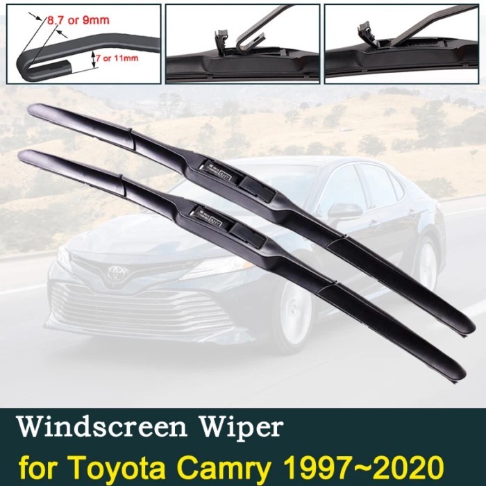for Toyota Camry XV20 XV30 XV40 XV50 XV70 XV 20 30 40 50 70 1997~2020 2011 2017 Wipers Blade Car Ac