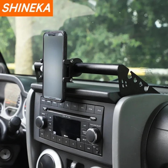 SHINEKA GPS Stand Holder For Jeep Wrangler JK Car Mobile Phone Support Holder Accessories For Jeep