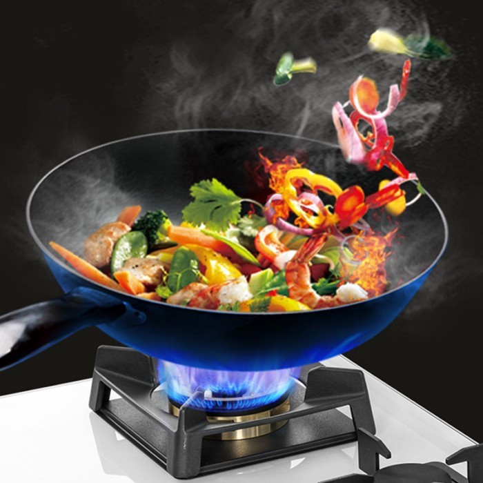 Kitchen Appliances Gas Cooker LPG Smart White Gas Cooktops Glass Top Battery 3 burner Gas Stove for