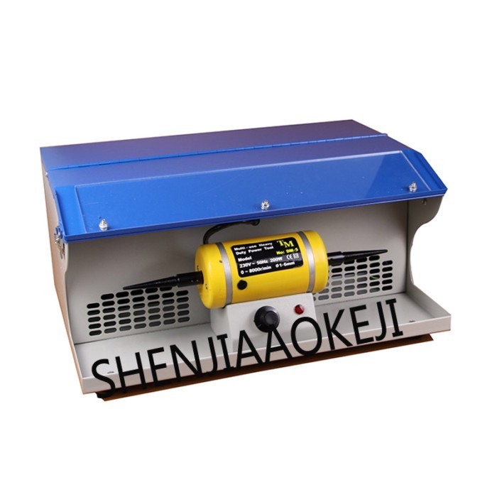 1PC DM-5 Dust Collector Double Head Turbine Stepless Speed Regulation Jewelry Grinding Machine 110/