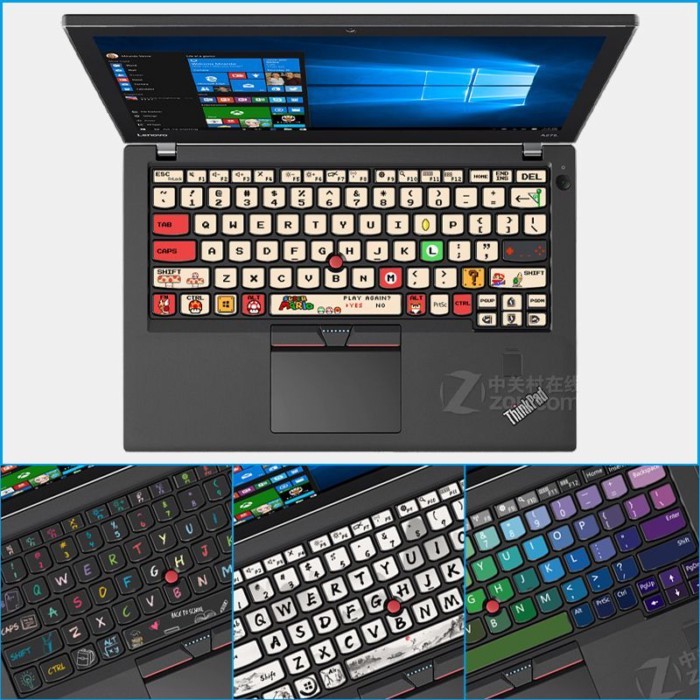 เหมาะสําหรับ Thinkpad Lenovo X13 X395 X390 L390 2023 Gen3 คีย์บอร์ดสติกเกอร์ปากกาการ์ตูน
